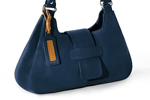 Handcrafted women's luxurious elegant handbag in premium navy blue leather. Perfect for elevated everyday style.   
                Choose from our luxurious collections of leather and fabric to perfectly match your handbags to your outfits.
